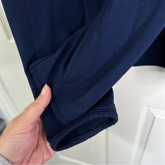 Cintas Logo 1/4 Zip Stretch Long Sleeve Pullover Work Sweatshirt Navy Men’s 2XL - Picture 5 of 7